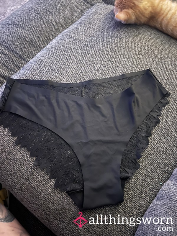 Black Cheeky Lacey Panties 🖤