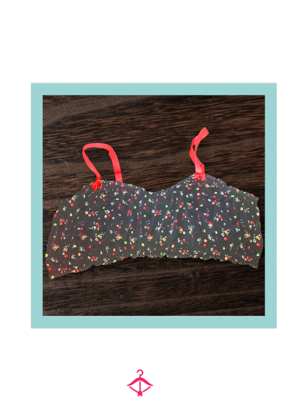 Black Cherry Print Bralette