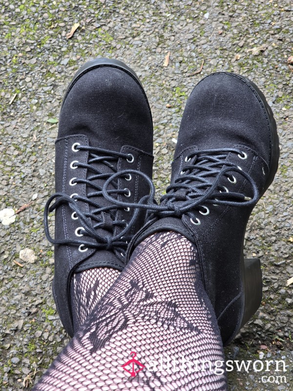 Black Chunky Heel