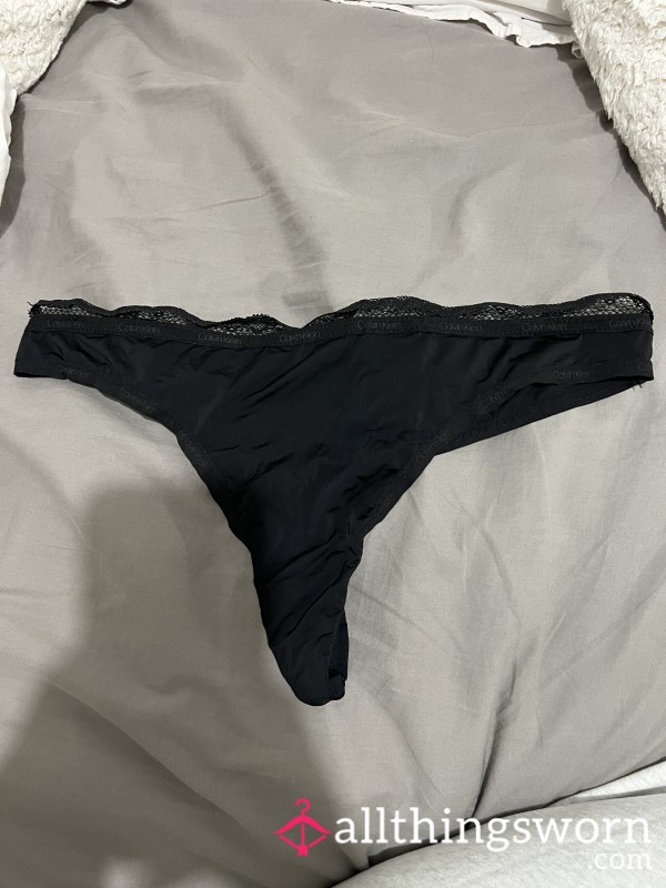 Black CK Thong