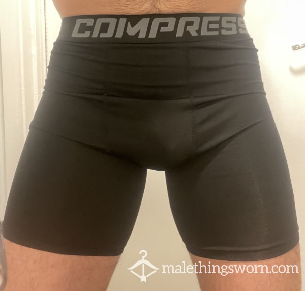 Black Compression Boxers