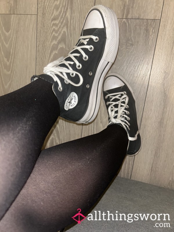 Black Converse 3 Years Worn👣 SIZE UK 3 Shoe