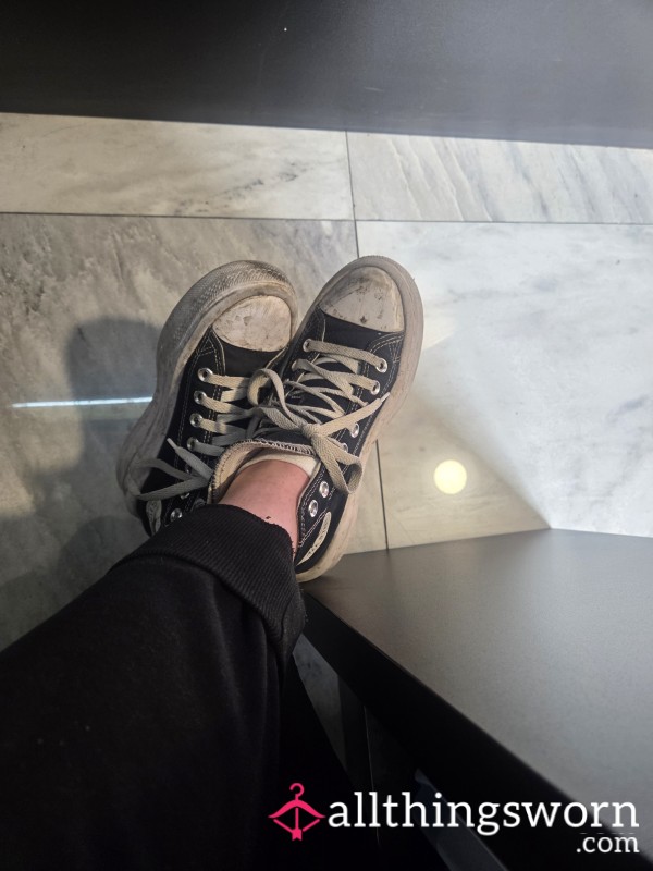 Black Converse Allstar Lift Hightops