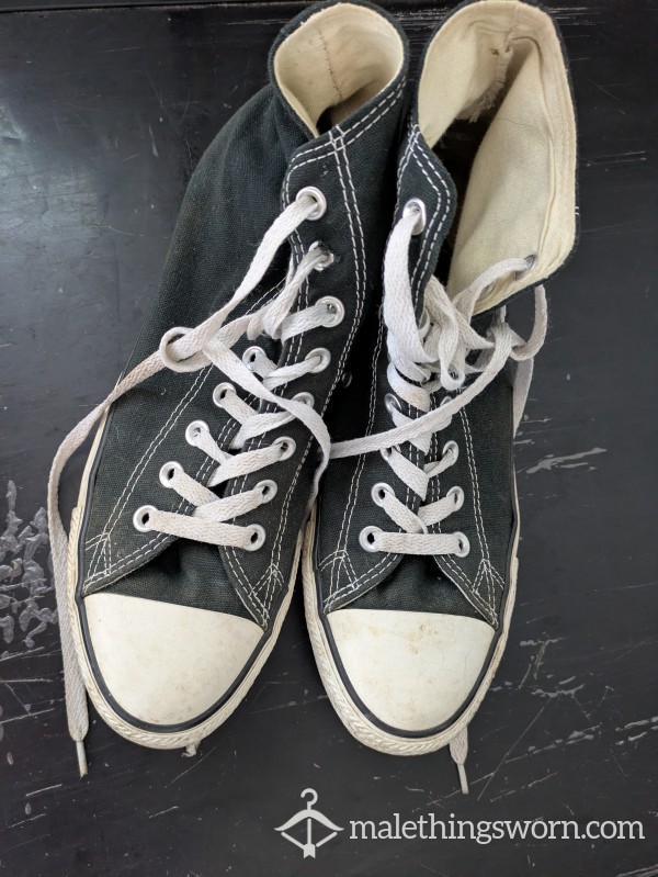 Filthy Used Black Converse Allstars