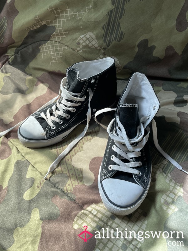 Black Converse Shoes- High Tops