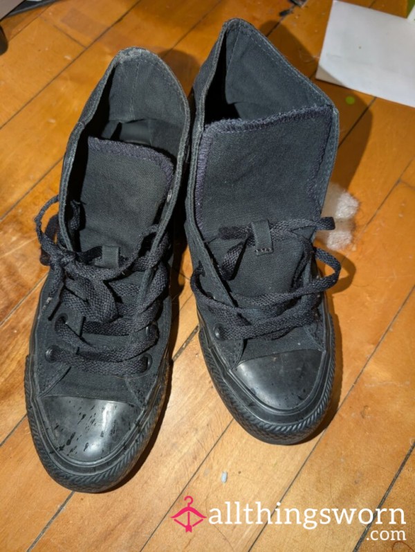 Black Converses Work Sneakers