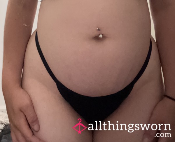 Black Cotten G String