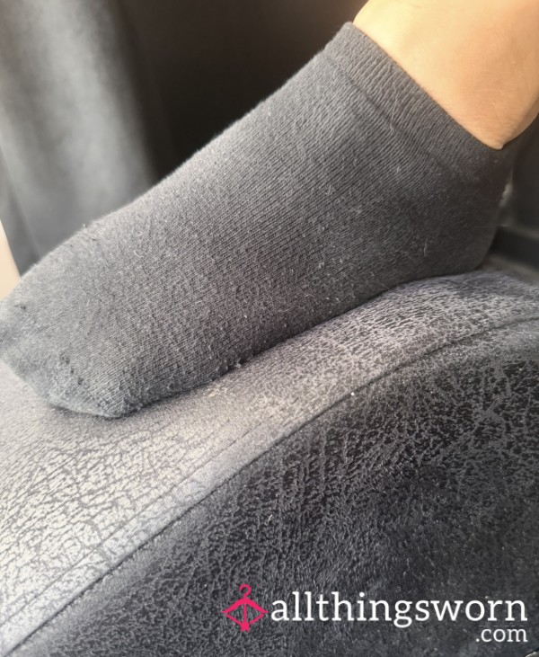 Black Cotton Ankle Socks 🧦