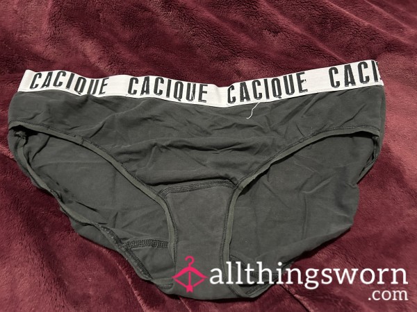 ~BLACK COTTON FULL BACK HIPSTER PANTY~
