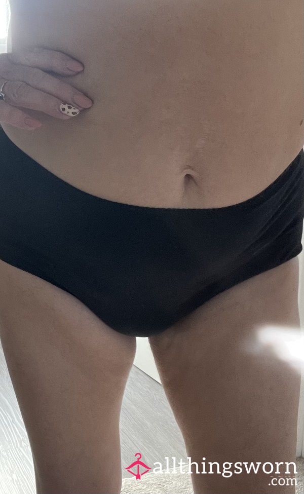 Black Cotton Full Briefs