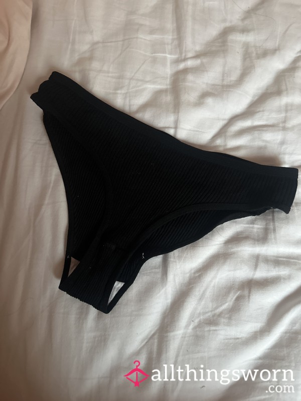 Black Cotton Knickers
