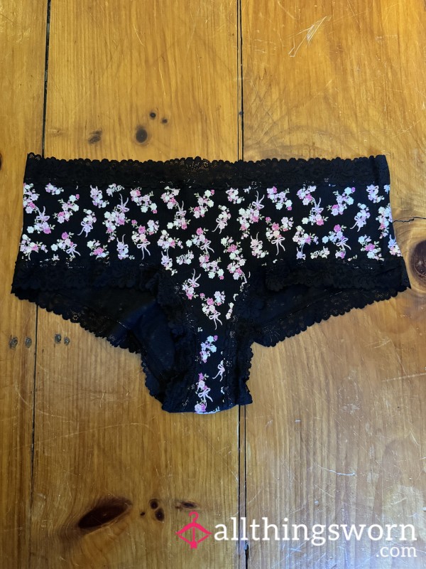 Black Cotton & Lace VS Cheekies, XXL