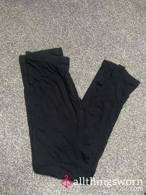 Black Cotton Leggings Custom Wear To Order 🖤