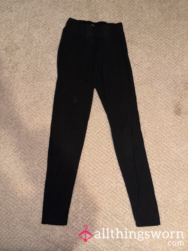 Black Cotton Legings