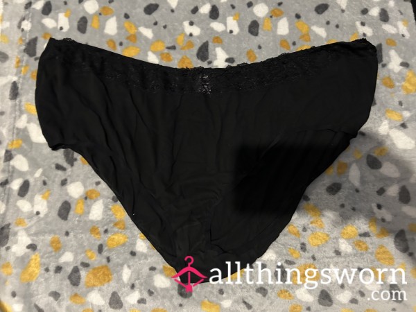 Black Cotton Panties