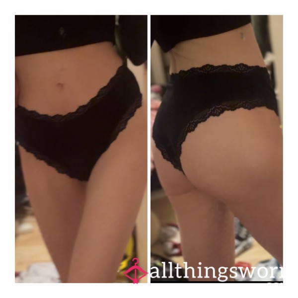 Black Cotton Panties