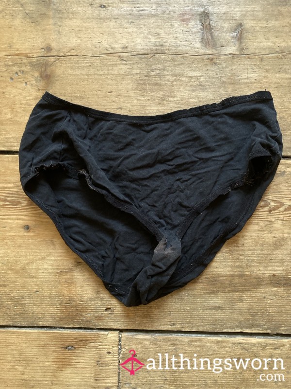 Black Cotton Panties