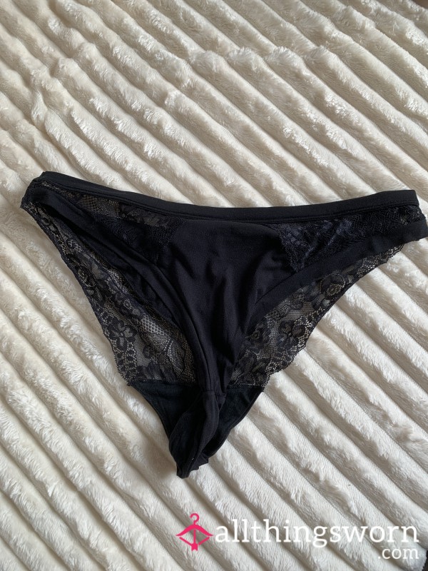 Black Cotton Panties