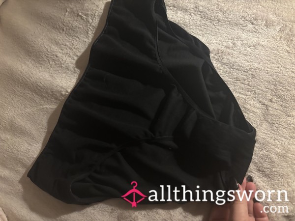 Black Cotton Panties Worn 2 Days! 🖤