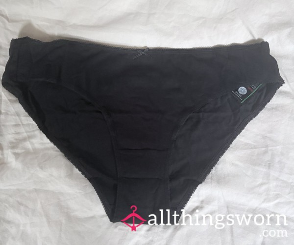 Black Cotton Pants - Worn After Purchase