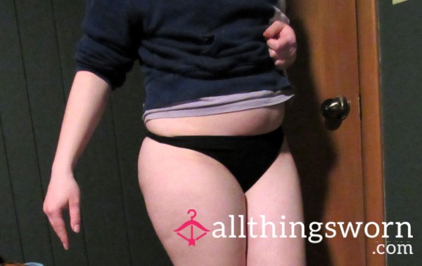 Black Cotton Thong 🖤🐈‍⬛