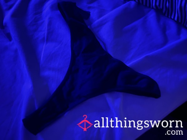 Black Cotton Thongs