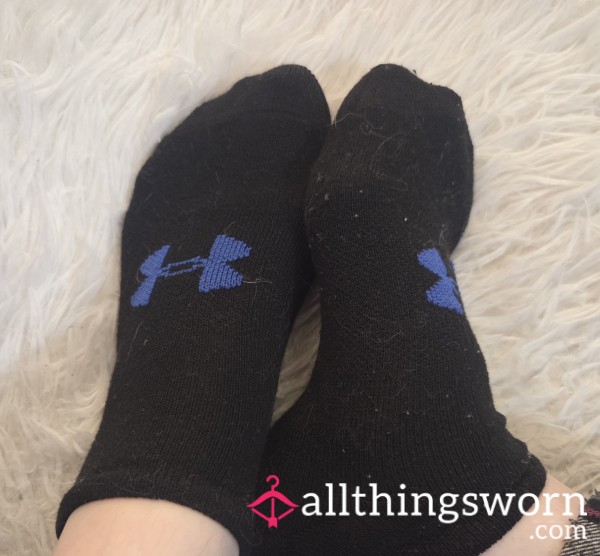 Black Cotton Under Armor Socks