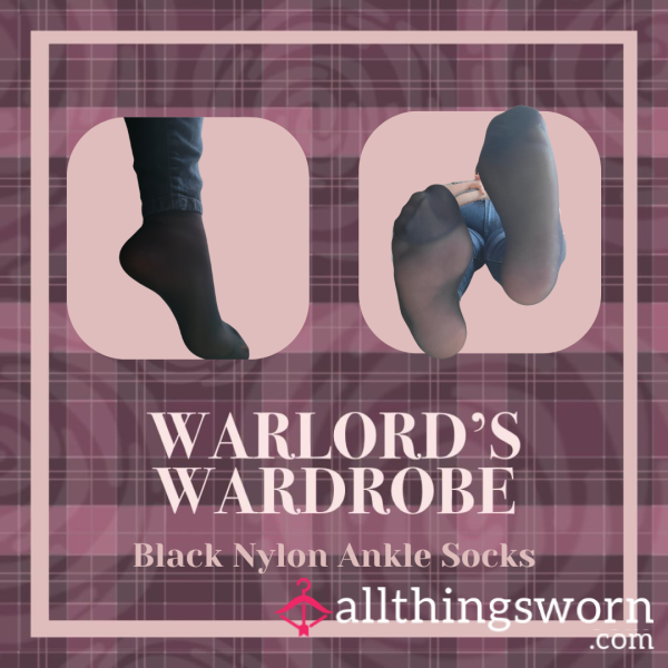 Warlord's Wardrobe: Black Nylon Sockies