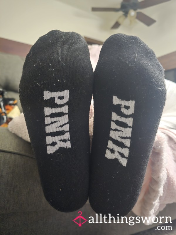 BLACK Crew Socks  Wore In Nikes