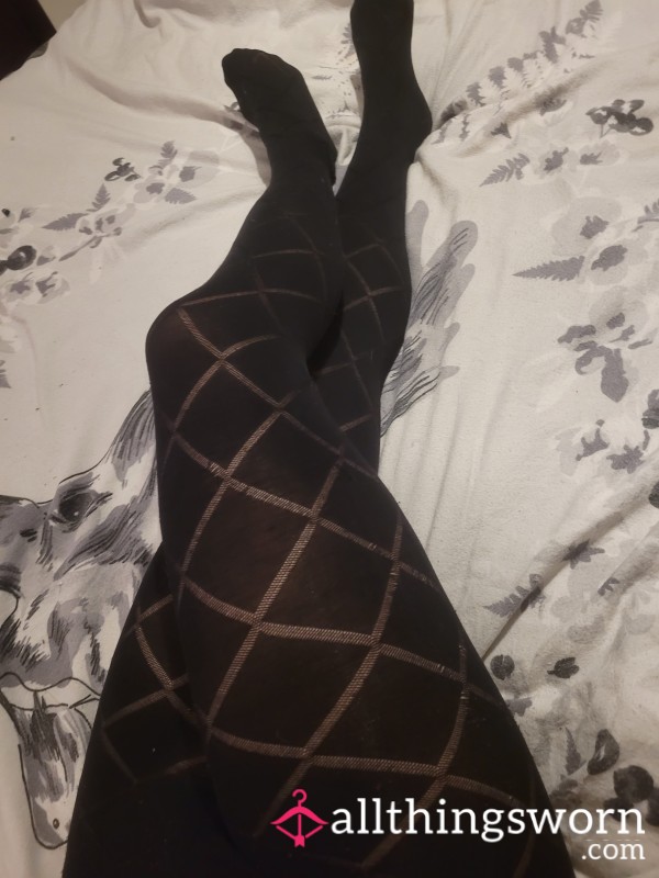 Black Cross Tights - Well Worm And Very Old