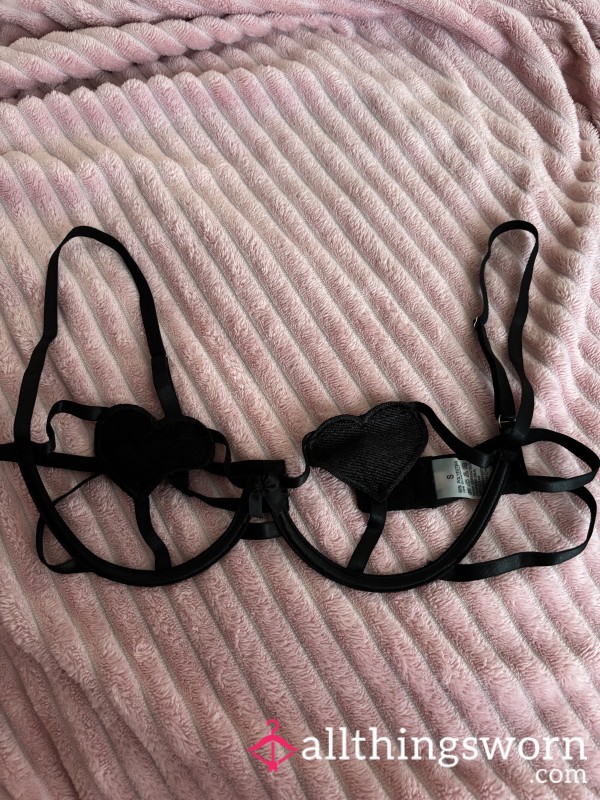 Black Cut Out Bra