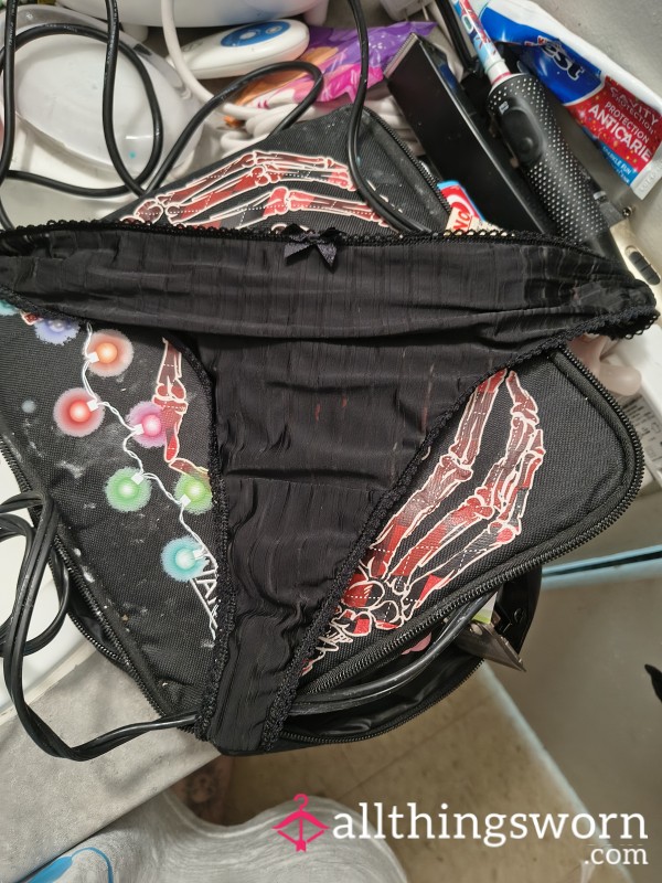 Black Cute Bow Thong