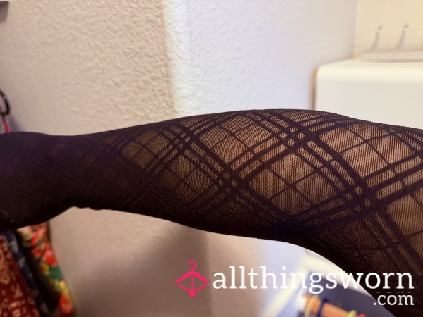 Black Design Panty Hose 48 Hr Wear