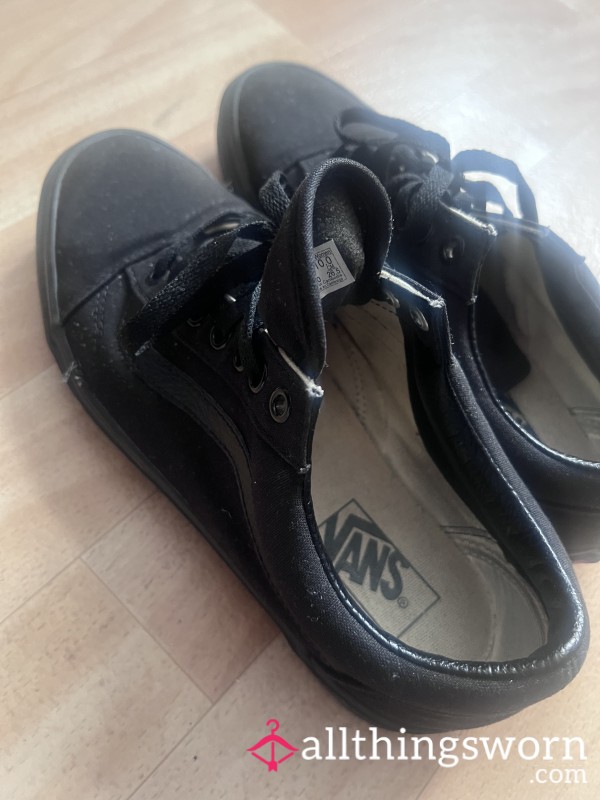 Black Dirty Smelly Vans Work Shoes