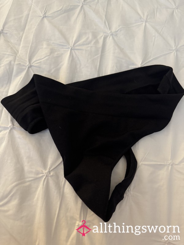Black Dirty Thongs