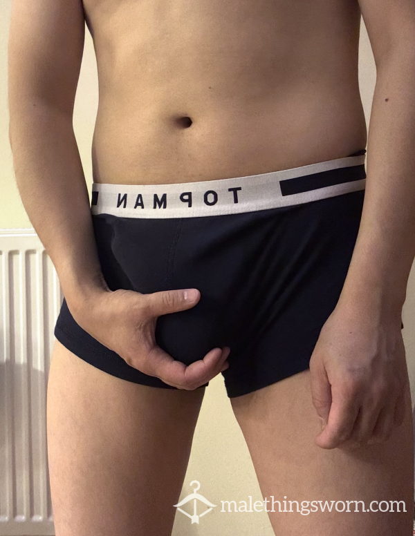 Black Boxer Briefs W Stains