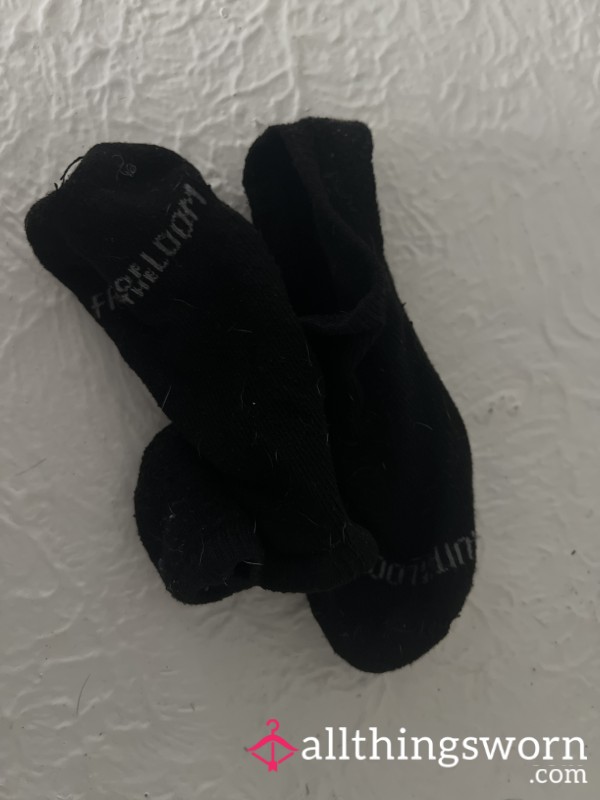Black Dirty Work Out Socks.
