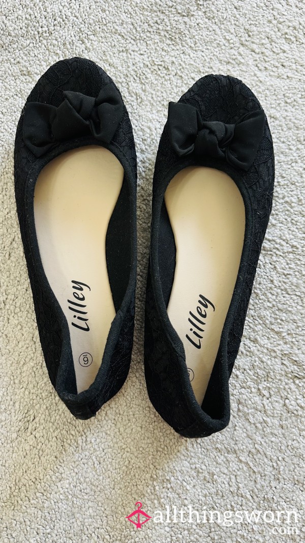 Black Dolly Shoes – Size UK 6