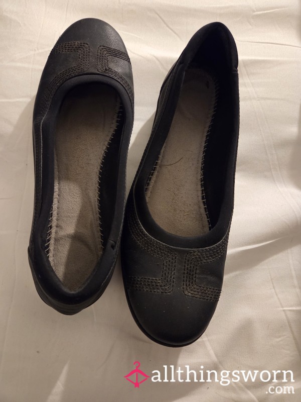 Black Dress Flats 6.5