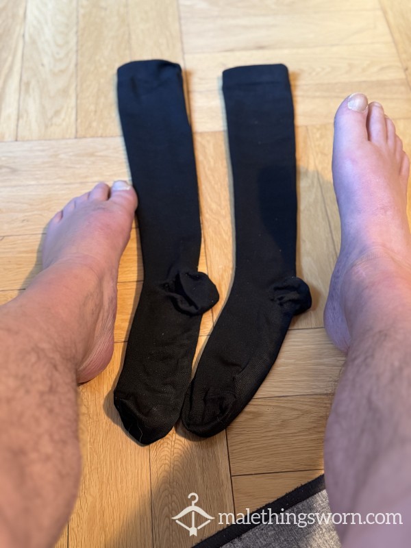 Black Socks, Below The Knee