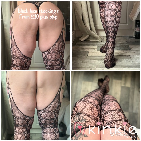 BLACK FASHION STOCKINGS & SUSPENDER BELT❤️