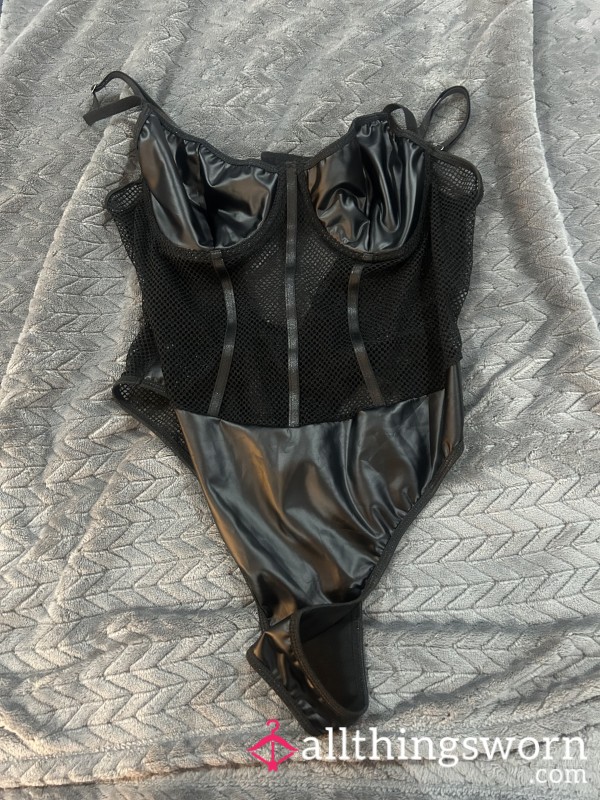 Black Fishnet Body Suit Worn For One Play Session