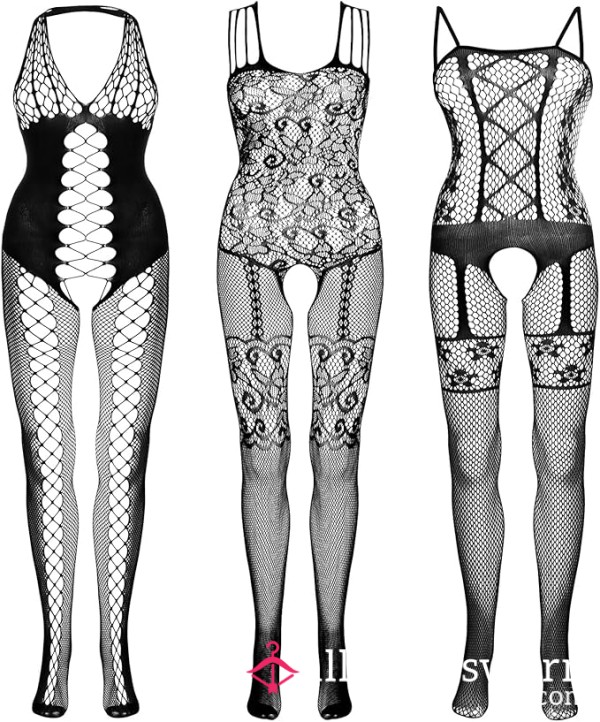 Black Fishnet Full Body Stocking