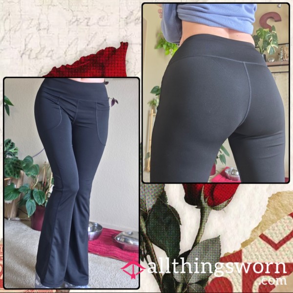 Black Flare Workout Leggings