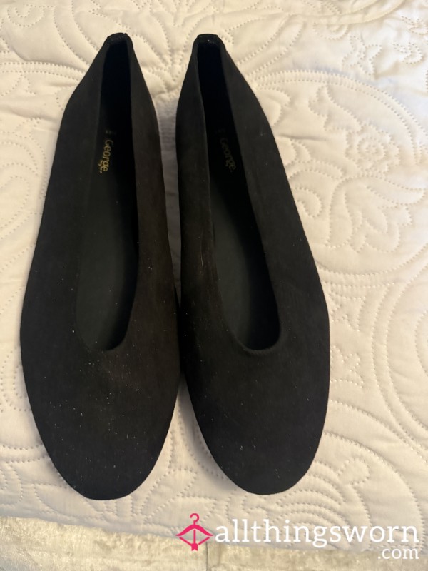 Black Flat Ballet Pump Style
