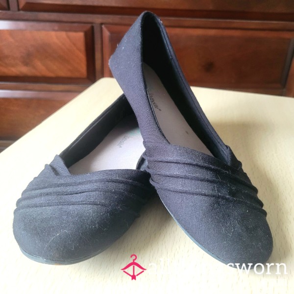 Sweaty Black Flats