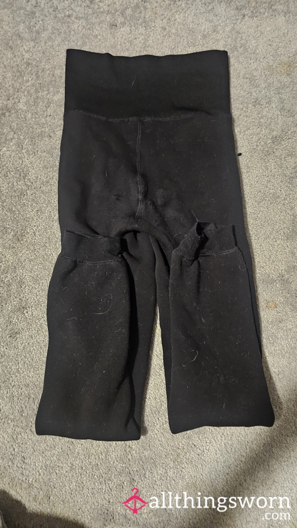 Black Fleece Lined Leggings
