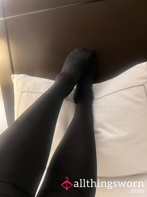 Black Flight Attendant Panthose