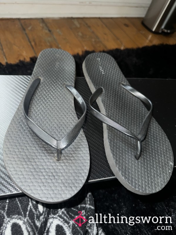 Black Flip Flops