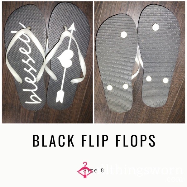 BLACK FLIP FLOPS